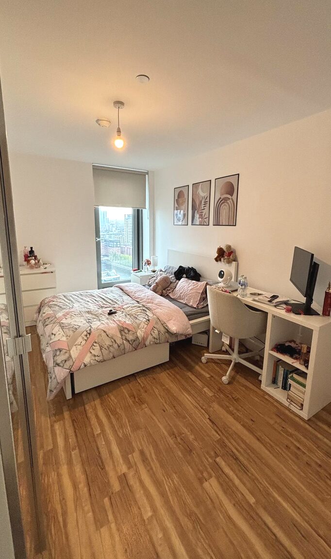 Bedroom cleaned and tidied
