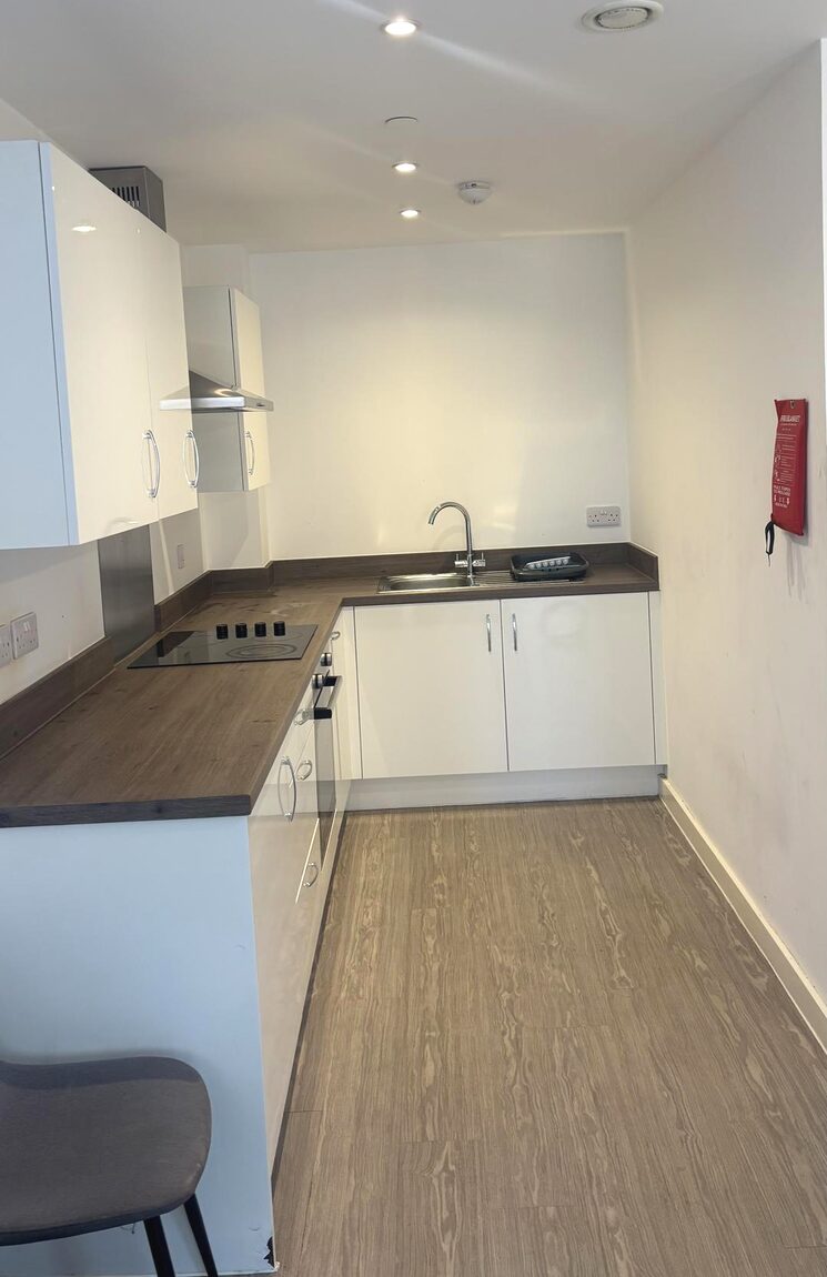Galley kitchen cleaned