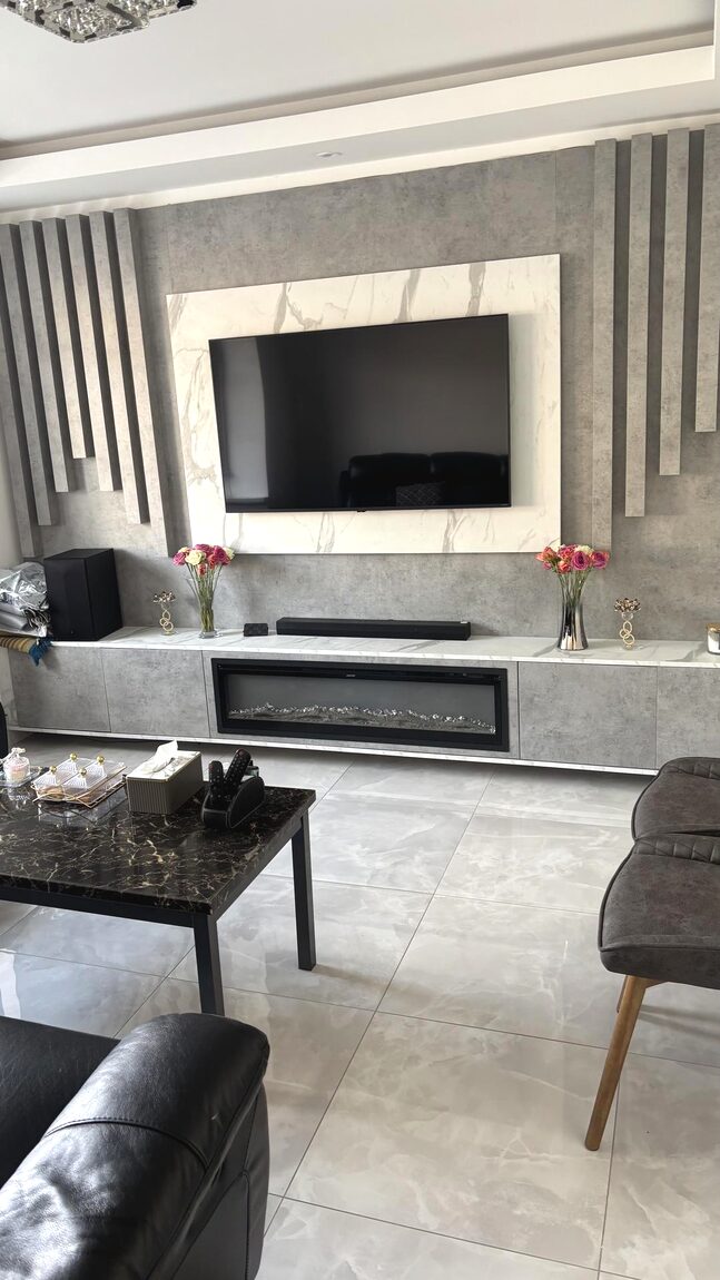 Living room after a clean