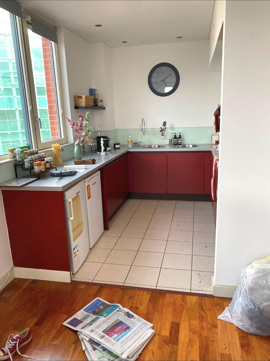 Kitchen after an end of tenancy clean