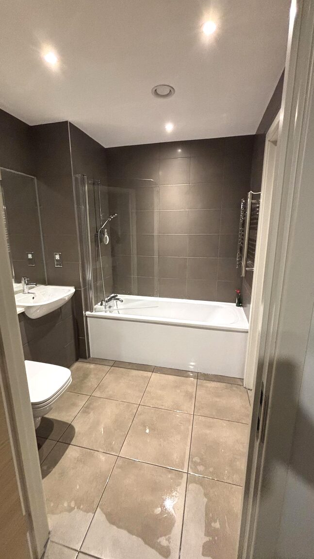 Bathroom after a deep clean